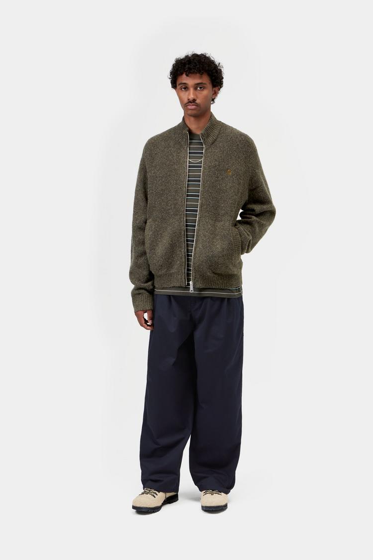 Carhartt WIP Curtis Sweater Jacket Tangled Shungite