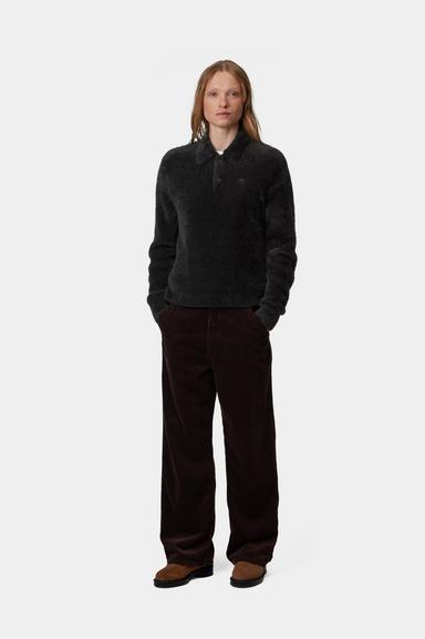 Carhartt WIP W' L/S Maine Polo Sweater Black