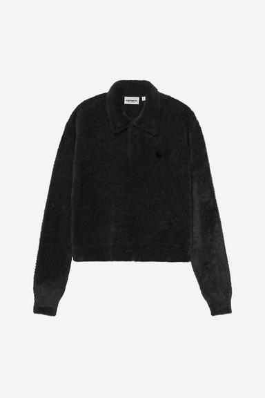 Carhartt WIP W' L/S Maine Polo Sweater Black