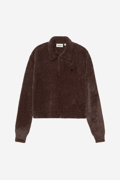 Carhartt WIP W' L/S Maine Polo Sweater Palisander / Palisander