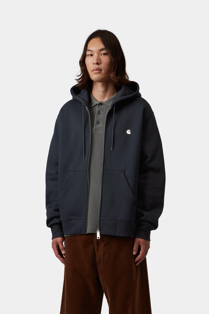 Carhartt WIP Hooded Mack Sweat Jacket Dark Navy