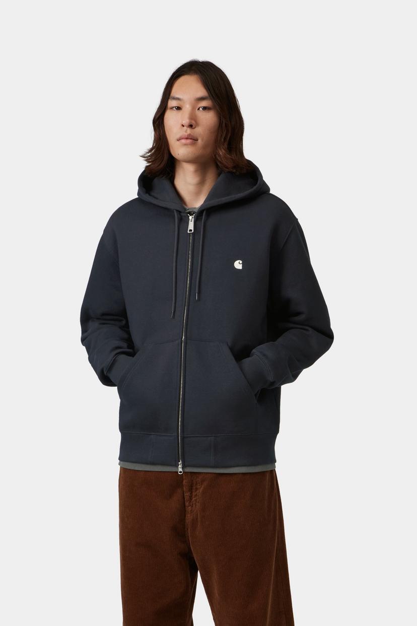 Carhartt WIP Hooded Mack Sweat Jacket Dark Navy
