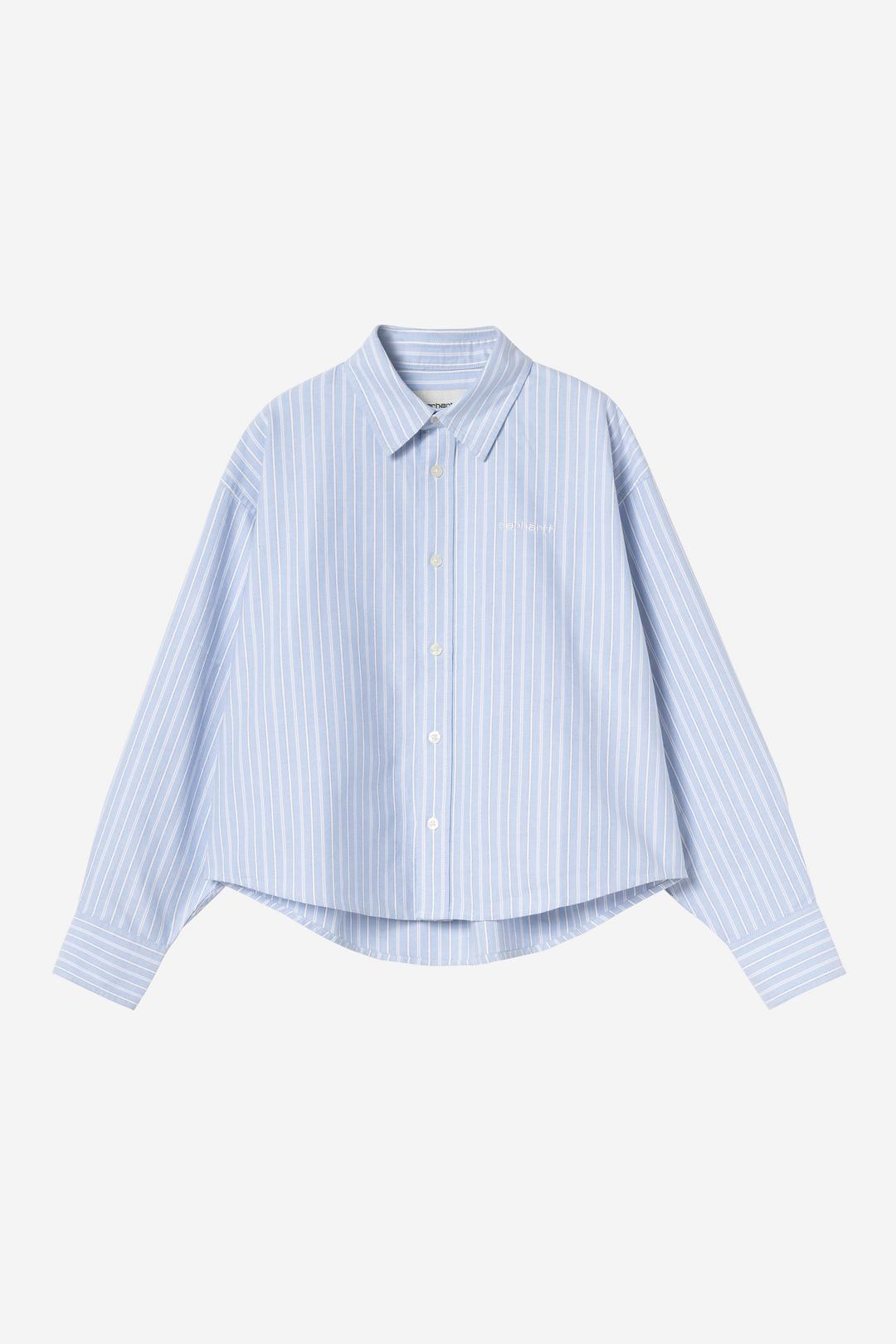 Carhartt WIP W' L/S Kanan Shirt Kanan Stripe, Bleach