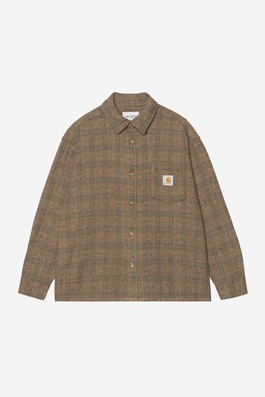 Carhartt WIP L/S Bagley Shirt Bagley Check Hamilton Brown