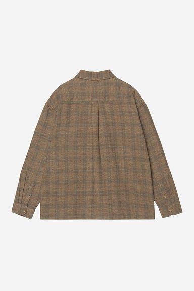 Carhartt WIP L/S Bagley Shirt Bagley Check Hamilton Brown