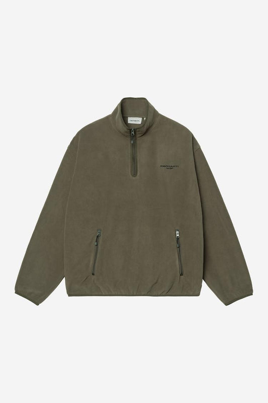 Carhartt WIP Edmore Half Zip Sweatshirt Cypress / Black