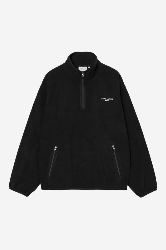 Carhartt WIP Edmore Half Zip Sweatshirt Black / White