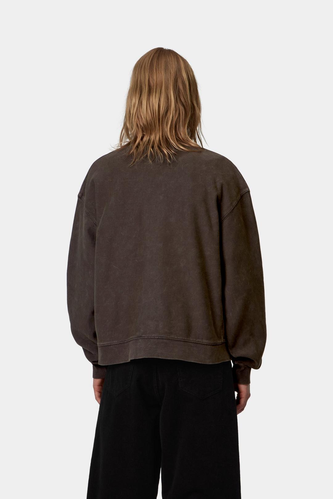Carhartt WIP W' Lambert Sweat Tobacco moon wash