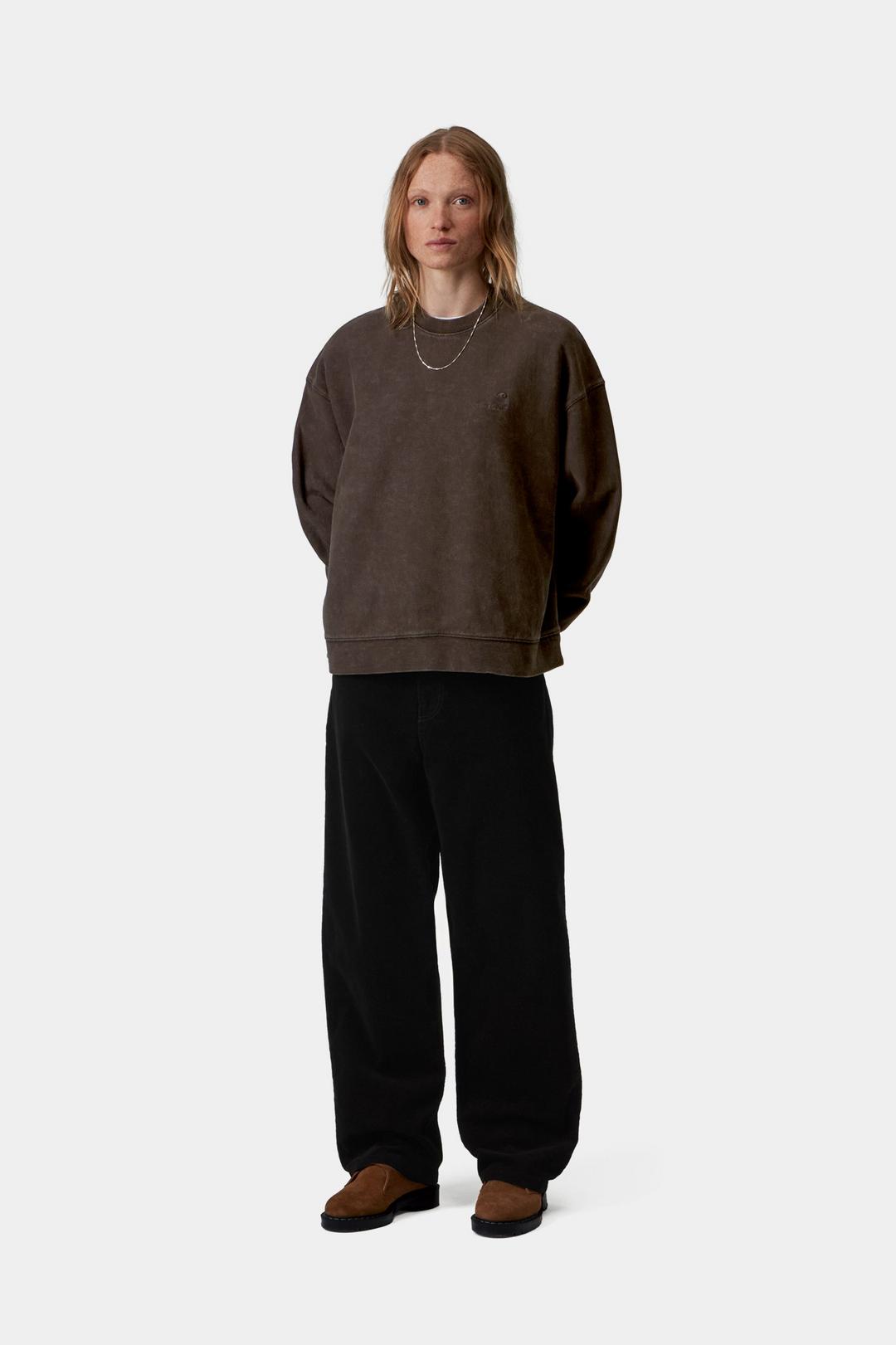 Carhartt WIP W' Lambert Sweat Tobacco moon wash