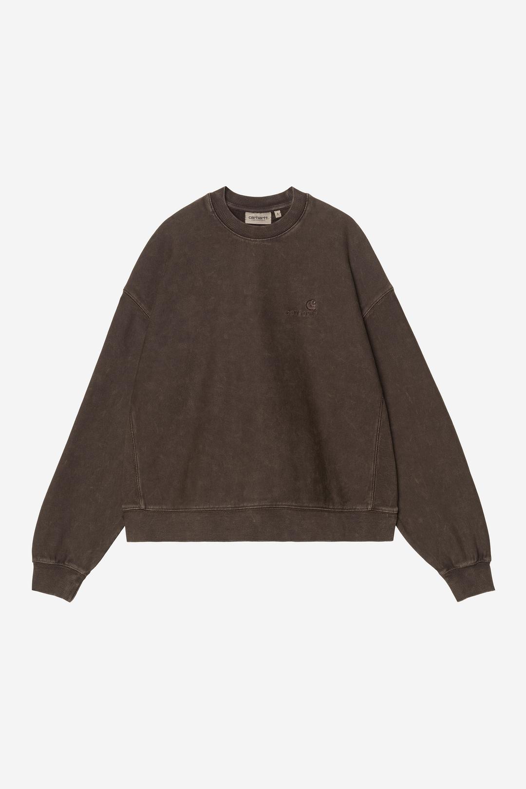 Carhartt WIP W' Lambert Sweat Tobacco moon wash