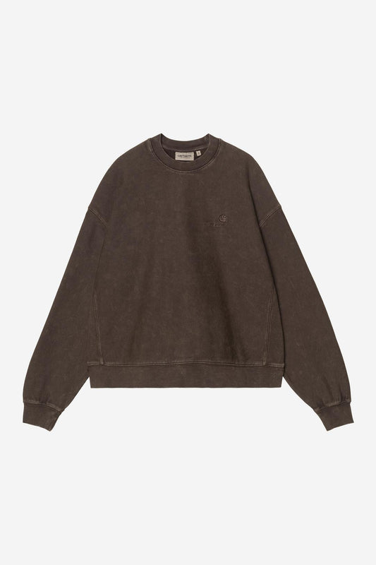 Carhartt WIP W' Lambert Sweat Tobacco moon wash