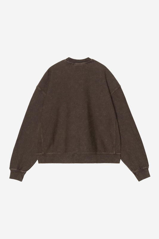 Carhartt WIP W' Lambert Sweat Tobacco moon wash