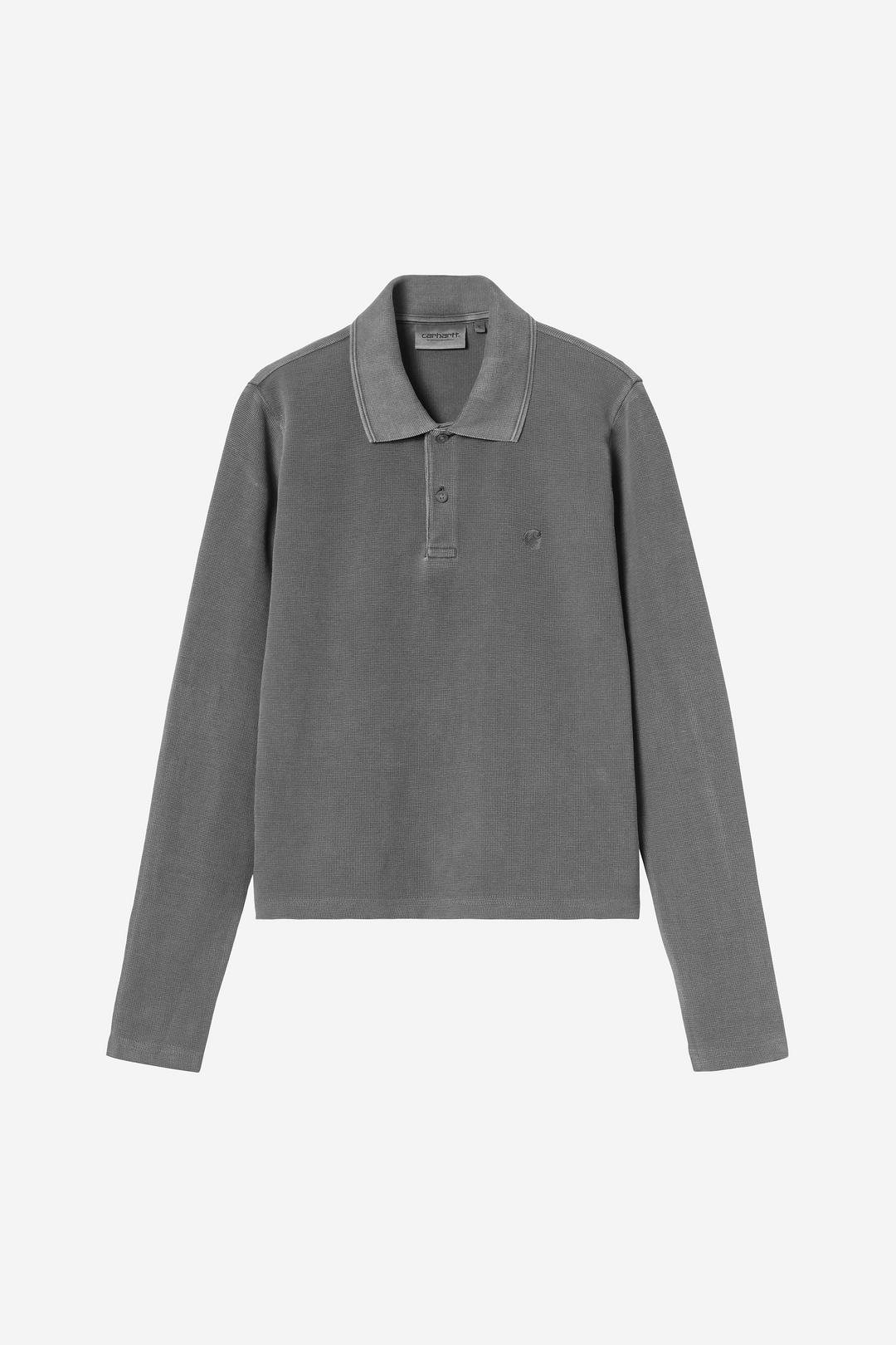 Carhartt WIP W' L/S Dora Polo Black garment dyed
