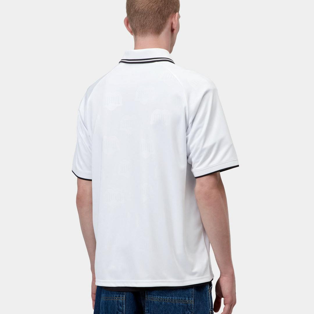 Carhartt WIP S/S Terrace Football T-Shirt Heart Train Jacquard White