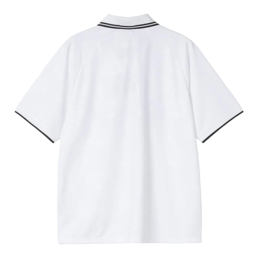 Carhartt WIP S/S Terrace Football T-Shirt Heart Train Jacquard White