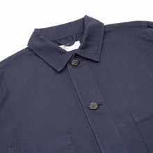 Load image into Gallery viewer, Universal Works Herringbone Coverall Jacket Navy
