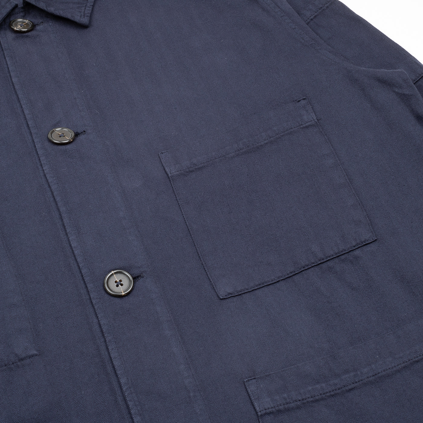 Universal Works Herringbone Coverall Jacket Navy