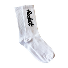 Load image into Gallery viewer, Hoops and Chains Fuckit Socks White
