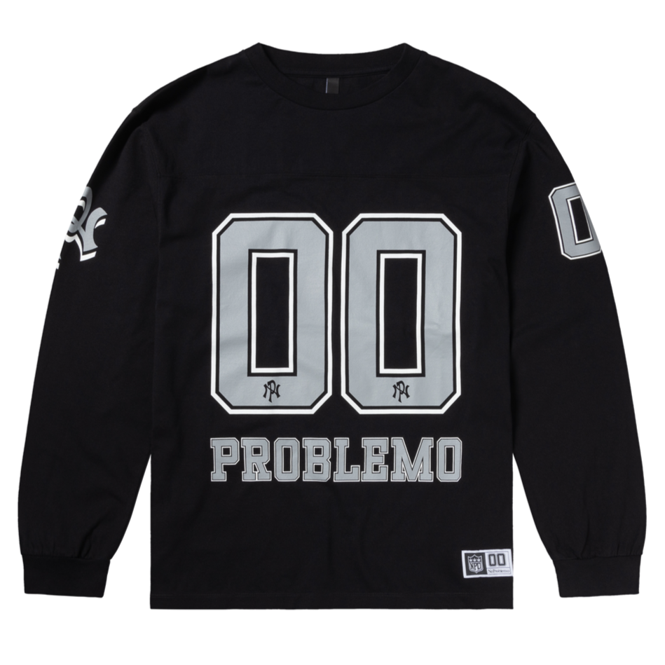 No Problemo NP00 Sports LS Jersey Black