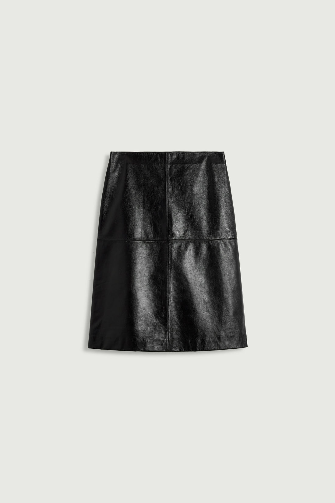 Soeur Gwen Leather Skirt Black