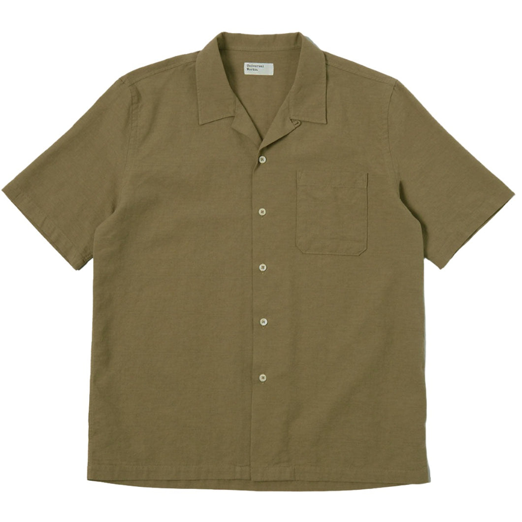 Universal Works Road Shirt Kamura Cotton Olive