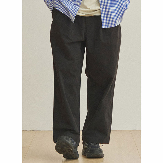 Kappy Design Two Tuck Wide Pants Black