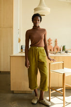 Load image into Gallery viewer, L.F.Markey Becket Cropped Trouser Chartreuse
