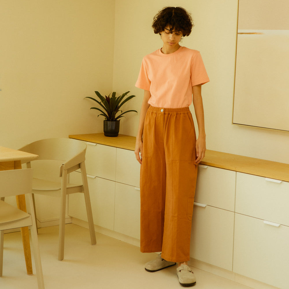 L.F.Markey Kaleb Trouser Terracotta