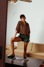 Load image into Gallery viewer, L.F.Markey Maxim Shirt Chocolate Jacquard
