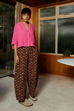 Load image into Gallery viewer, L.F.Markey Grant Trouser Chocolate Jacquard
