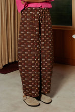 Load image into Gallery viewer, L.F.Markey Grant Trouser Chocolate Jacquard
