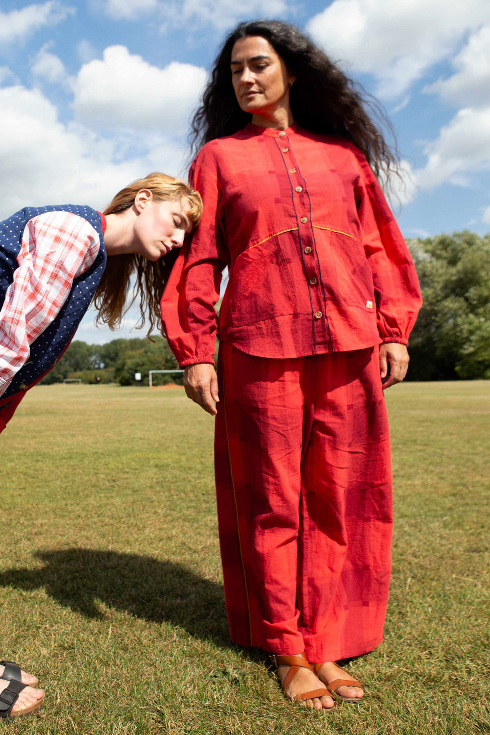 L.F.Markey Eamon Trouser Red Gingham