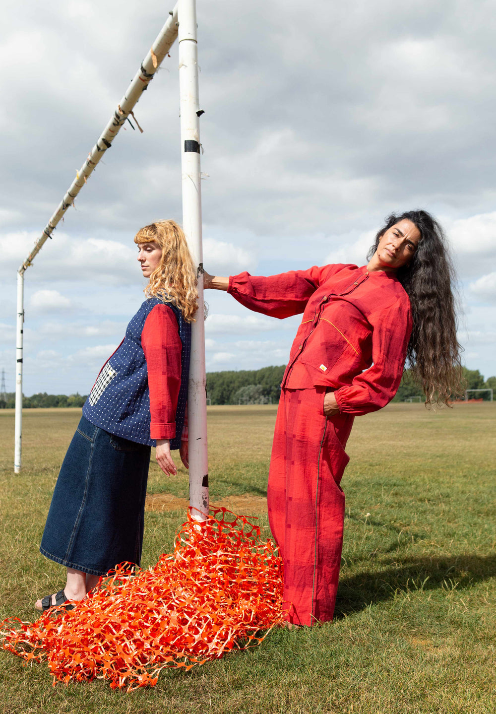 L.F.Markey Eamon Trouser Red Gingham