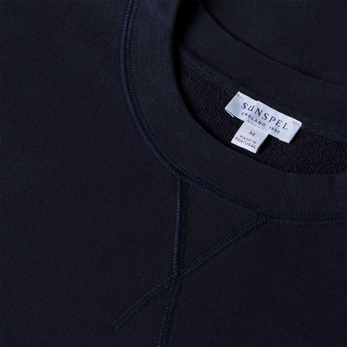 Sunspel Loopback Sweatshirt Dark Navy