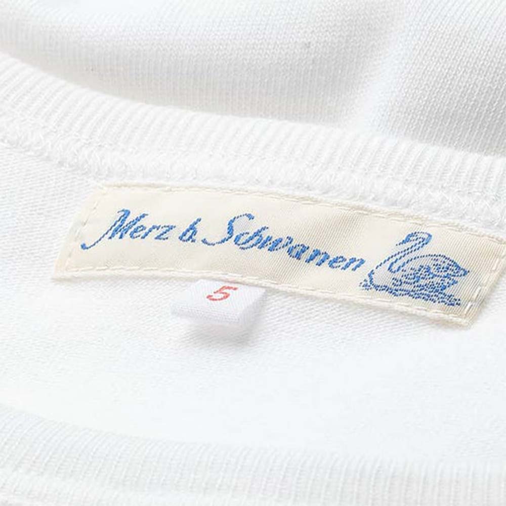 Merz b. Schwanen 2M15 LS Loopwheeled T-Shirt White