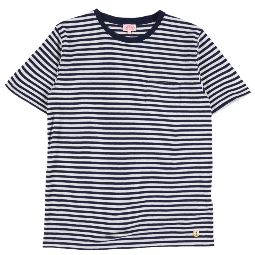 Armor Lux Striped T-Shirt Marine Deep  / Nature