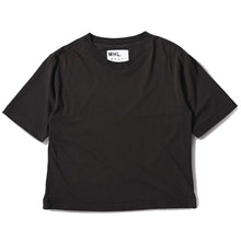 Load image into Gallery viewer, MHL W&#39; Simple T-Shirt Cotton Linen Jersey Ebony
