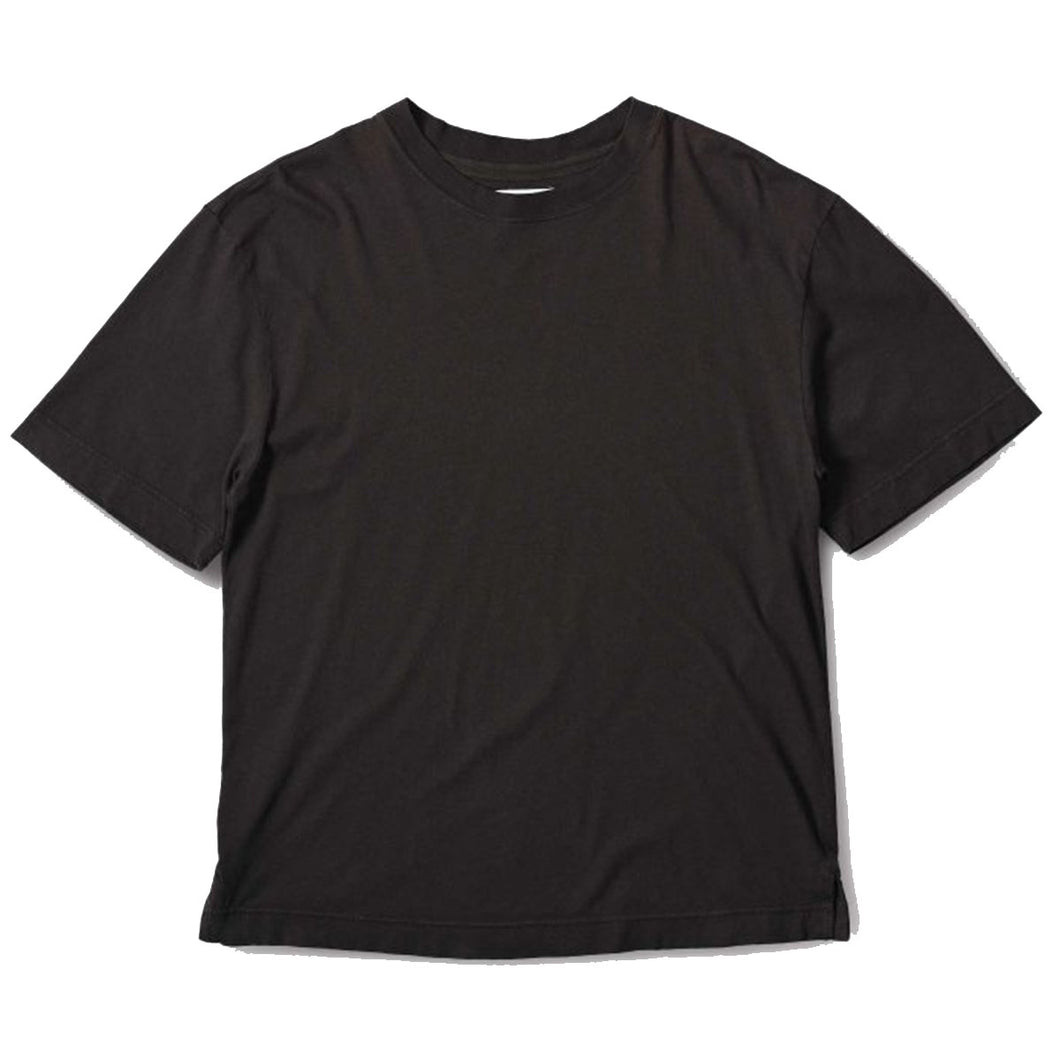 MHL Simple T-Shirt Linen Jersey Ebony