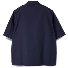 Load image into Gallery viewer, MHL Offset Placket Polo Textured Cotton Ink
