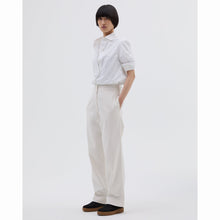 Load image into Gallery viewer, MHL W&#39; Naval Trouser Dry Cotton Gabardine Off White
