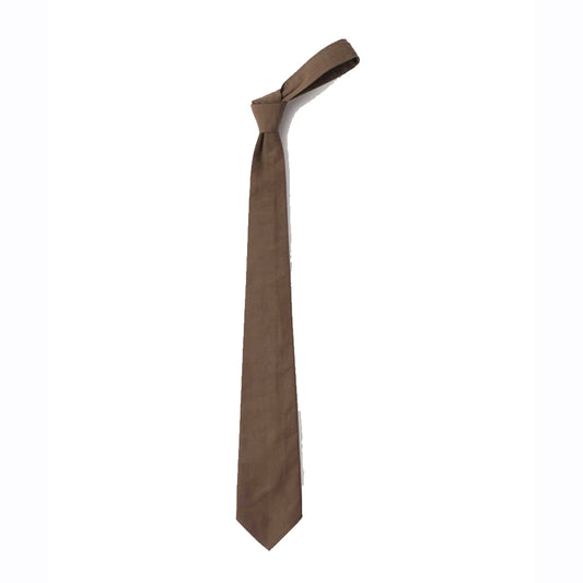 MHL Sanded Cotton Poplin Tie Umber