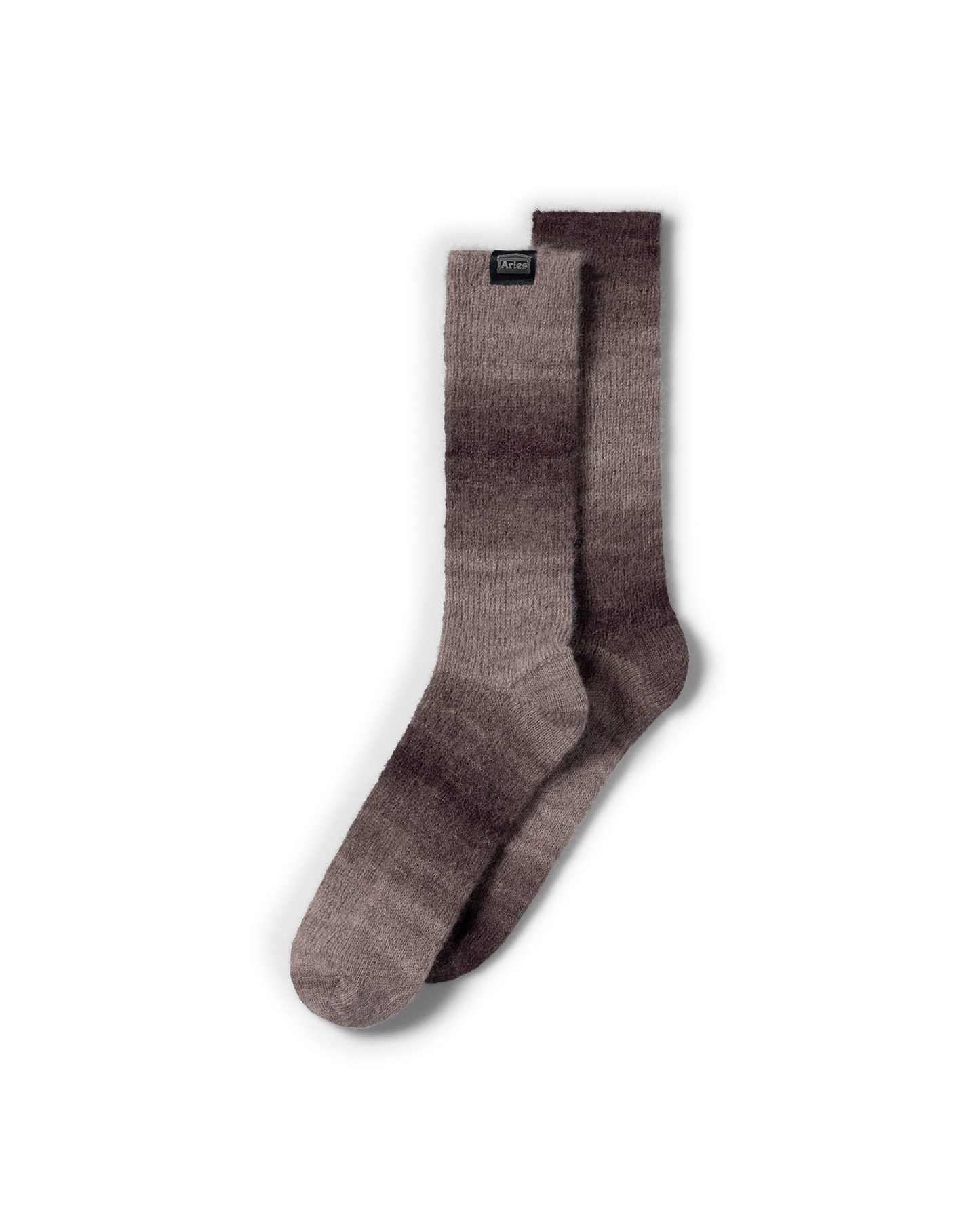 Aries Mohair Aries Wake Sock Brown