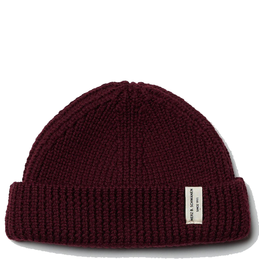 Merz b. Schwanen Good Basics Sturdy Beanie Burgundy