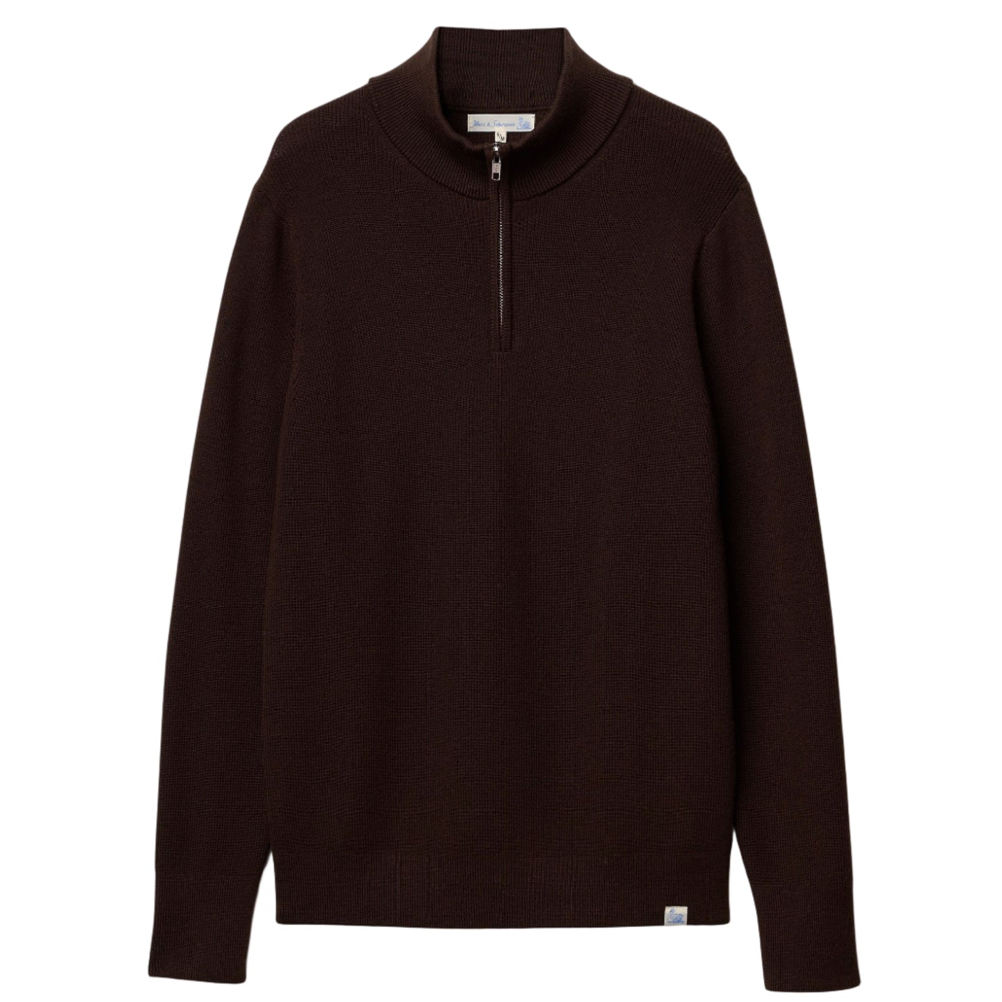 Merz b. Schwanen Merino Pullover Coffee