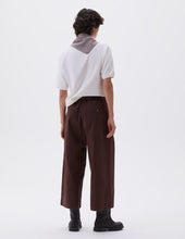 Load image into Gallery viewer, MHL W&#39; Pleated Culottes Worn Cotton Drill Mahogony

