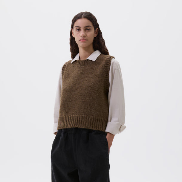 MHL W' 3 Chunky Crew Neck Slipover British Merino Thicket