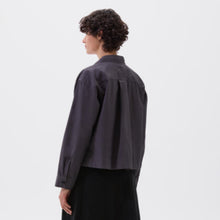 Load image into Gallery viewer, MHL W&#39; Kit Shirt Washed Cotton Poplin Slate Blue
