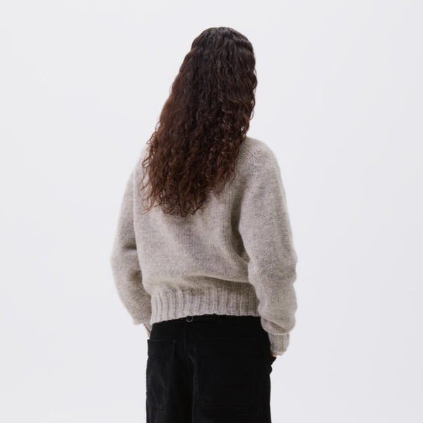 MHL W' Chunky Seamless Crew Neck Rustic Wool Natural