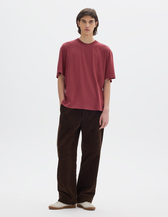 MHL Simple T-Shirt Linen Jersey Berry