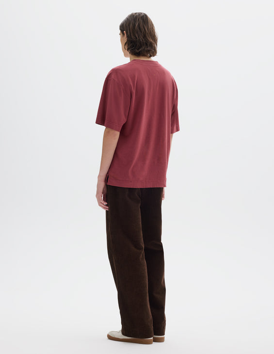 MHL Simple T-Shirt Linen Jersey Berry